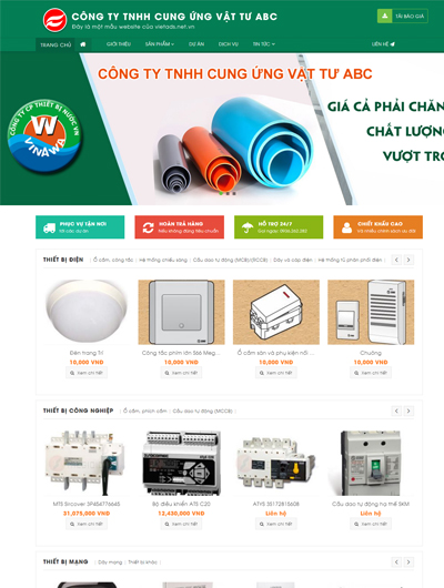 Thiết kế website bán đồ điện nước tại Hải Phòng.